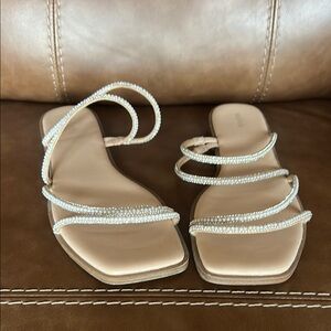 Elegant Cream Strappy Sandals